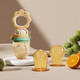 Hug Bear Bite Baby Silicone Fruit Bite Bag Baby Fruit and Vegetable Food Complementary Food Automatic Propeller Rice Green