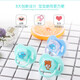 Baby pacifier super soft silicone bite d sleeping type newborn baby pacifier 0-6-18 months 3 flat heads + anti-chain