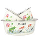 Oulijia enamel enamel basin and basin kneading basin old-fashioned enamel basin large hair basin flavor bucket kitchen sink 32cm lotus pond moonlight