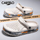 Cardile crocodile clogs men's sandals casual garden slippers dual-purpose beach shoes sandals men's 1556 white 42