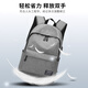Bai Qixin backpack men's commuter middle school and high school college student bag large capacity travel backpack short-distance business trip computer travel bag simple backpack black