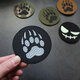 Punisher Bear Claw Velcro Badge Camouflage Morale Badge IR Armband Outdoor Tactical Backpack Badge DIY Badge Decoration Luminous Smiley Face
