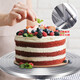 Walfos cake decorating table turntable aluminum alloy birthday cake household wiper rotating tray set baking tools aluminum alloy turntable 10 inches package one