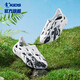 Jordan Qiaodan Kinderschuhe und Kindersandalen 2024 Sommer neuer Style Boy's Hole Schuhe weiche Sohle große Kinderschuhen Strandschuhe Schwarz/Jordan White [Größe ist zu groß, es wird empfohlen, einen kleinen Schuss 34 zu machen 34
