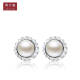 Chow Tai Fook 925 silver pearl stud earrings AQ32799