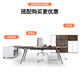 Wolin Office Furniture Boss Desk Desk Supervisor Desk President Desk Simple Finance Desk Light Luxury Desk Manager Desk Sunshine White 1.6 Meters Without Side Cabinets Second Generation Simple Line Box