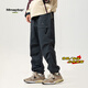 MMOPTOP American style work pants men's autumn and winter breathable functional wind leggings sports casual trousers gray 2XL