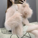 Han Shiyin fur coat women's short winter new style fur one-piece imitation mink Haining slim slim fox fur warm white one size fits all (85-130Jin [Jin equals 0.5 kg])
