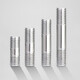 Bingneng M12-M48 304 stainless steel double-head bolt screw two-head thread screw two-head threaded screw rod stud M48*300 1 piece