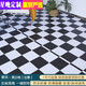 Xingwan thickened wear-resistant floor leather pvc plastic floor new household cement floor direct rubber floor sticker wholesale black and white grid each piece one flat 1.81 thick model wear-resistant three to four years