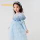 Balabala girls princess dress mesh dress autumn and winter cake skirt for women 201424111005