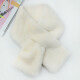 Shanghai Story Scarf 2024 New Women's Autumn and Winter Cute Girl Versatile Imitation Rex Rabbit Fur Thickened Warm Scarf Milk White 85cm*15cm