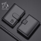 
POLOFLLE Paul Cowhide Card Bag Genuine Leather Multi-function Bank Card Multi-Card Card Case Business Card Clip Large Capacity Card Clip Trend Black