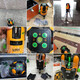 Laser Laser Level 5-line blue-green light infrared highlight outdoor dot plaster 686LSG649SPD enhancement point 5-line dual battery strong green light metal base
