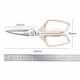 Shibazi makes kitchen scissors, high hardness and sharp chicken, duck and goose bone scissors, detachable household stainless steel barbecue scissors, detachable kitchen scissors