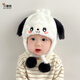 Benasi baby hat autumn and winter for boys and girls, infants and toddlers 6-12 months, warm and cute ear protection plush hat winter kitten - brown color 5 months - 2 years old (42-49CM)