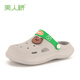 Beauty Bridge Cave Shoes Parent-Child Summer Indoor Slippers Soft Sole Boy and Girls Cute Cartoon Children's Sandals Children Light Gray 34