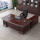 Boss desk executive desk president desk manager desk new Chinese style office desk and chair combination simple modern office furniture 1863 luxury model 1.6 meters + double cabinets