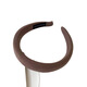 Jing Nian's new simple solid color heightening headband thickened sponge wide-brimmed headband face wash Japanese all-match high-end headwear hair accessories dark brown color 1 piece