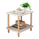 Boundary line coffee table bedside cabinet small side table storage rack sofa side table small table simple tea table double storage tea table