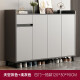 First Forest Shoe Cabinet Doorway Home Large Capacity Balcony Storage Cabinet Modern Simple Entrance Cabinet Entry Integrated Wall Storage Cabinet [Recommended by the Store Manager] Dark Gray + Light Gray 120*32*90