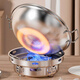 SPADE Really thickened stainless steel large alcohol stove alcohol pot household hot pot dry pot soup pot dry boiler complete set with lid dry pot + stove 26cm
