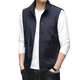 
TOMMYBULL American Tommy Tommy Men's Autumn and Winter Jacket Vest Outdoor Versatile Casual Sleeveless Vest Standing Collar Vest Blue 686 XL [Suggested Weight 145-160 Jin [Jin equals 0.5 kg]]