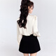 Fantu Fantu 2024 autumn new style French retro small fragrance bow long-sleeved shirt beige shirt M