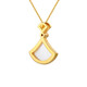 Chiba Jewelry 18K Gold Diamond White Shell Pendant Small Skirt Live Broadcast Fashionable Sweet Necklace as a Birthday Gift for Girlfriend