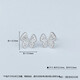Haibaolou PT950 platinum earrings for women, fashionable and simple, platinum earrings, for girlfriends and best friends, New Year's Day gift, hollow butterfly 3.29, with certificate, supports inspection, if you get a fake one, you will get three for three