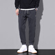 啄木鸟休闲裤男宽松束脚秋季新款哈伦潮流工装百搭运动长裤子男 9859灰色加绒+9859灰色加绒 M