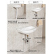 Light luxury high-end wall-mounted washbasin small bathroom washbasin balcony hanging basin mini washbasin ceramic basin corner pool A style hanging basin + drain