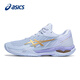 ASICS new badminton shoes Aurora 4PB men's and women's Apocalypse CONTROL FF3 ultra-light non-slip professional competition shoes 1072A089-405 Apocalypse 3rd generation new color - white and purple, free shoe bag + towel socks 41.5
