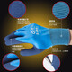 Chuangyi A688 wasserdichte Frauenarbeitsschutzhandschuhe tragen resistente Arbeiten Arbeiterinnen Vollkleber Wasserdicht nicht rutschfulg Beltue-Klebstoff-Baustelle Kleiner Arbeit Arbeiter Frauen kleiner Code Vollgummi-Latexschaum Aquatische Produkte A688 Vollkleber wasserdichte Verschleiß-resistentes Frauenmodell [24 Paare] s s.