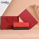 Goldlion Long Wallet Women's New Fashion Genuine Leather Handbag Three-fold Clutch Bag Clutch Bag Women's Luxury High-end Brand Get a fake one and get ten for free Official straight hair red