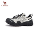 Camel (CAMEL) ugly hiking shoes for women, thick-soled sports casual shoes, outdoor fashionable hiking shoes L24S076620m/silver/black 37