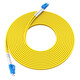 Nokoxin Telecom grade fiber optic jumper single-mode dual-core fiber optic cable optical module data room connection pigtail support length custom UPC connector 1 meter LC-LC
