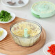 Onlycook garlic pounder household garlic mashed artifact kitchen hand-pulled meat grinder vegetable grinder cooking garlic stirrer garlic puller green transparent small size / 1 set