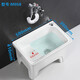 GuanMu new model with washboard large ceramic mop pool balcony mop pool mop pool washing mop pool laundry pool desk control 59 cm with washboard + spray gun faucet