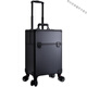 Siyongda Hairdressing Toolbox Beauty Barber Tattoo Nail Art Hair Stylist Toolbox Trolley Portable Mobile Storage Box Heightened Model All Black Detachable Aircraft Wheels