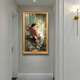 
Emperor's Spring Day Hand-painted oil paintings, figures, decorative paintings, European and American style porch hanging paintings, corridor murals, wall paintings, custom vertical version 692 gold solid wood frame 110X200