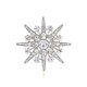 Sili anti-exposure corsage Korean style suit eight-pointed star men's brooch personalized light luxury accessories pin silver sparkling diamond eight-pointed star
