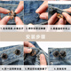 Pretty 3-year-old jeans, waist tightening tool, pants size adjustment buckle, waist tightening pin, waist size change, fixed elastic button, black camellia, two pairs
