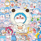 Doraemon mobile phone stickers cartoon cute jingle cat doraemon mobile phone case laptop waterproof diy stickers 20 random pictures