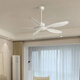 
Weather vane modern industrial style lightless 56-inch ceiling fan restaurant ceiling simple electric fan living room commercial study fan frequency conversion 56-681A white 5 leaves - light wood grain leaves remote control