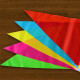 Jiayan colorful flags string flags classroom decoration decoration pull flag colorful triangular flag decoration 65 meters 150 pieces
