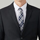 Shanshan suit suit men's four-season wool business casual professional commuting to work crisp slim fit two-piece suit black L (48B) 175/96B