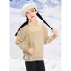 Garçons et filles Vêtements pour enfants Girls Pull à revers épaissies Childage en tricot pour enfants Vêtements d'hiver NJNBJ42517A KAKI 150CM