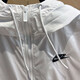 耐克（NIKE）外套女装夏季运动服宽松连帽休闲夹克梭织开衫上衣DM6180 DM6180-100白色  S