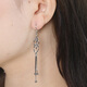 Old silversmith s925 silver tassel silver earrings for women, fashionable niche design, Valentine's Day gift for women, commuting silver earrings